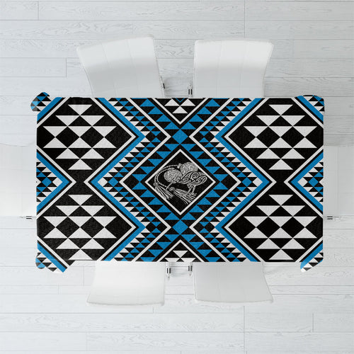 New Zealand Kikorangi Taniko Motifs Tablecloth Maori Poi Dance Costume Inspired