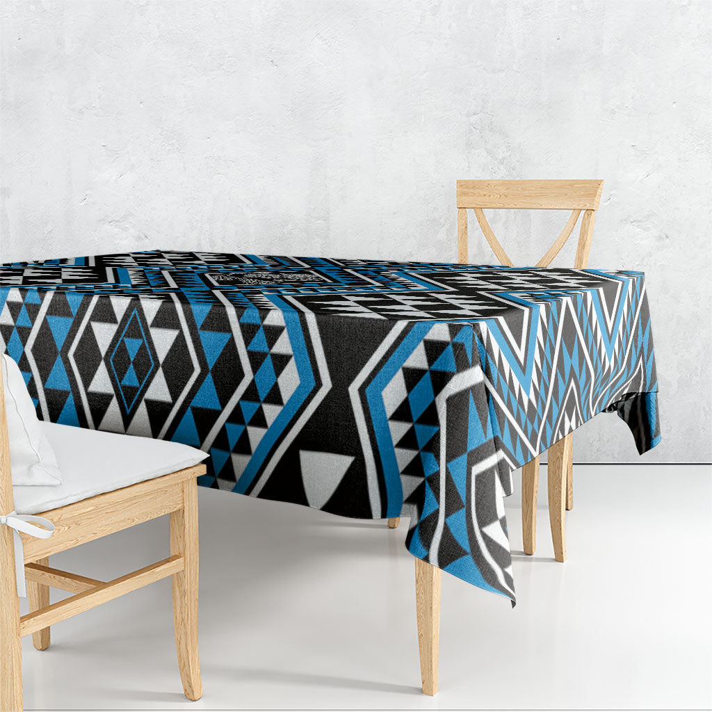 New Zealand Kikorangi Taniko Motifs Tablecloth Maori Poi Dance Costume Inspired