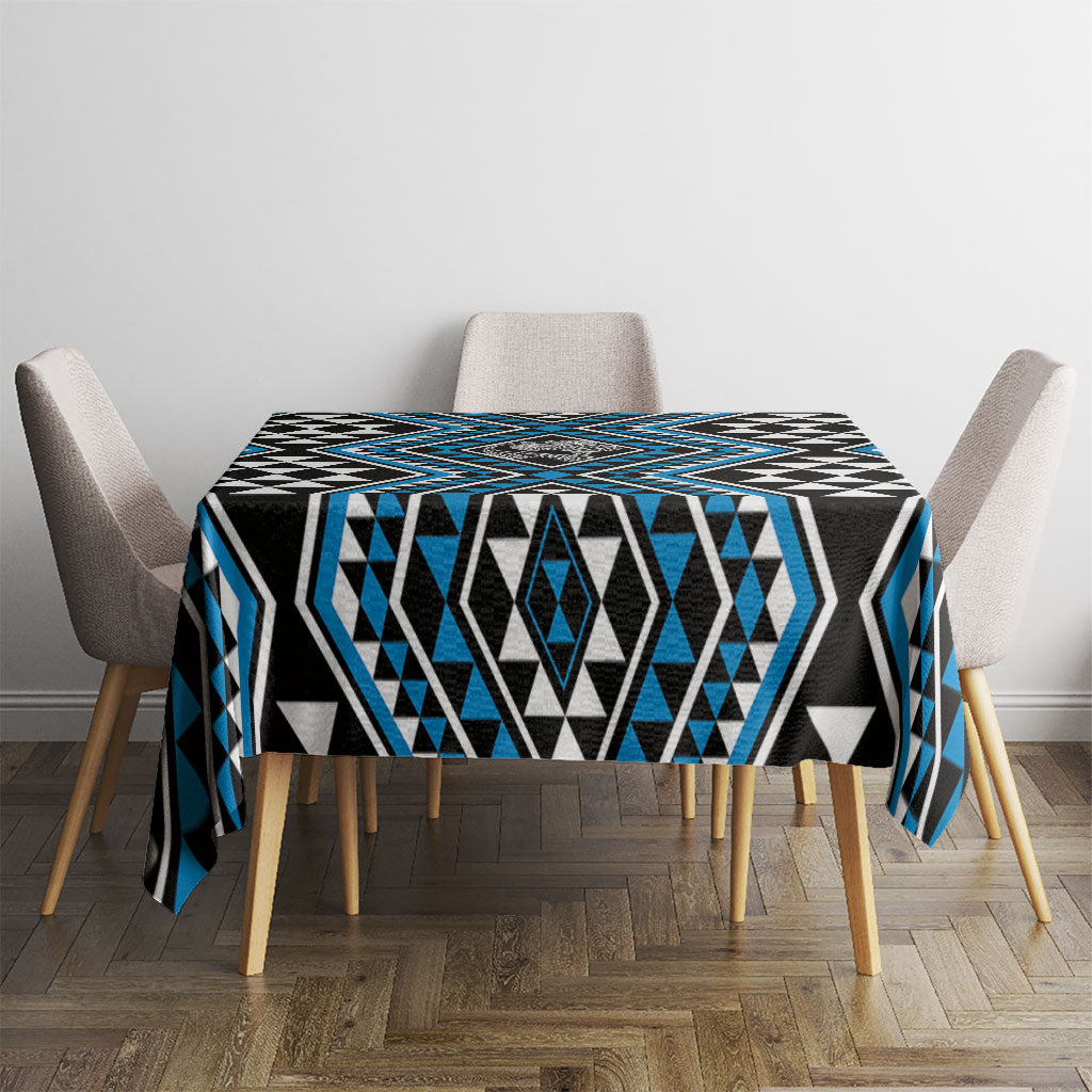 New Zealand Kikorangi Taniko Motifs Tablecloth Maori Poi Dance Costume Inspired