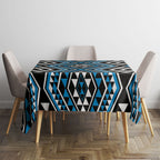 New Zealand Kikorangi Taniko Motifs Tablecloth Maori Poi Dance Costume Inspired