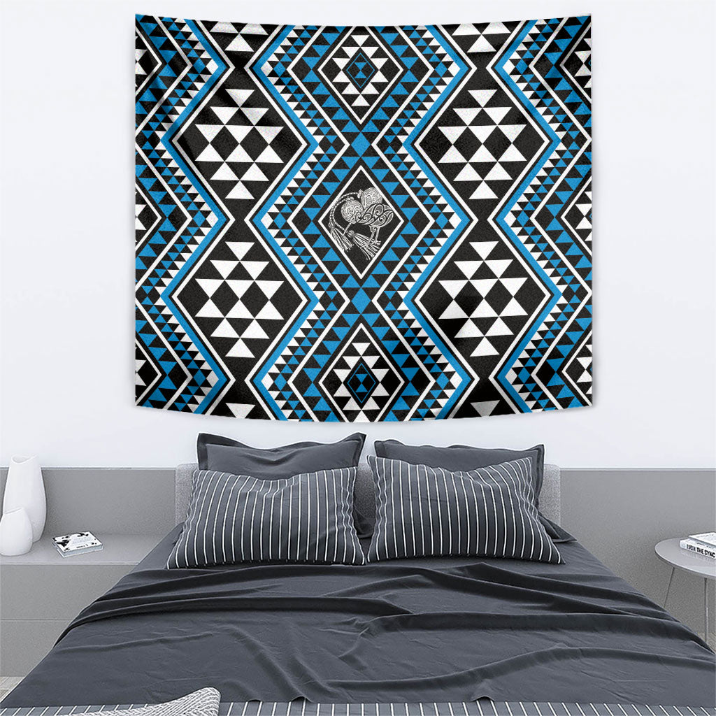 New Zealand Kikorangi Taniko Motifs Tapestry Maori Poi Dance Costume Inspired