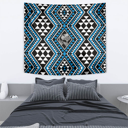New Zealand Kikorangi Taniko Motifs Tapestry Maori Poi Dance Costume Inspired