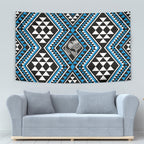 New Zealand Kikorangi Taniko Motifs Tapestry Maori Poi Dance Costume Inspired