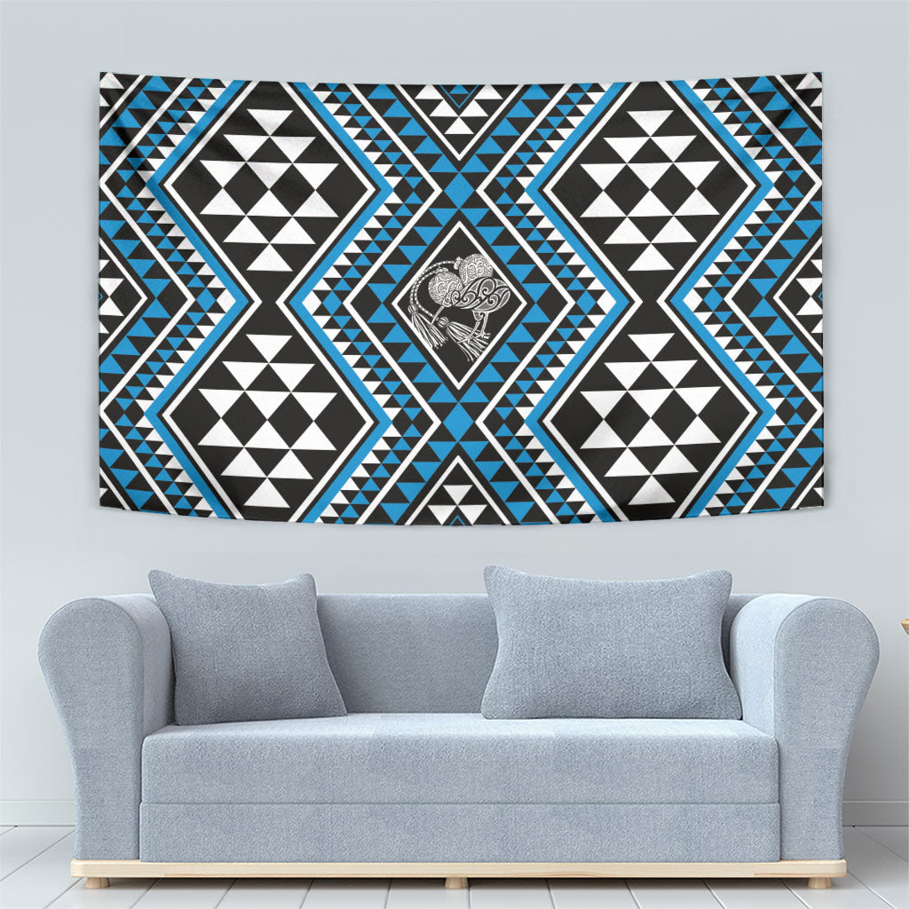 New Zealand Kikorangi Taniko Motifs Tapestry Maori Poi Dance Costume Inspired