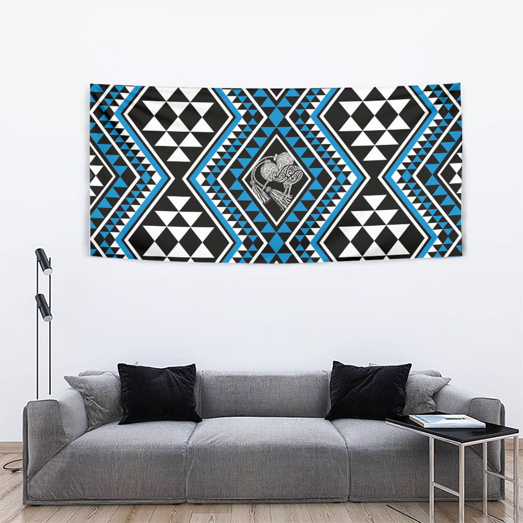 New Zealand Kikorangi Taniko Motifs Tapestry Maori Poi Dance Costume Inspired