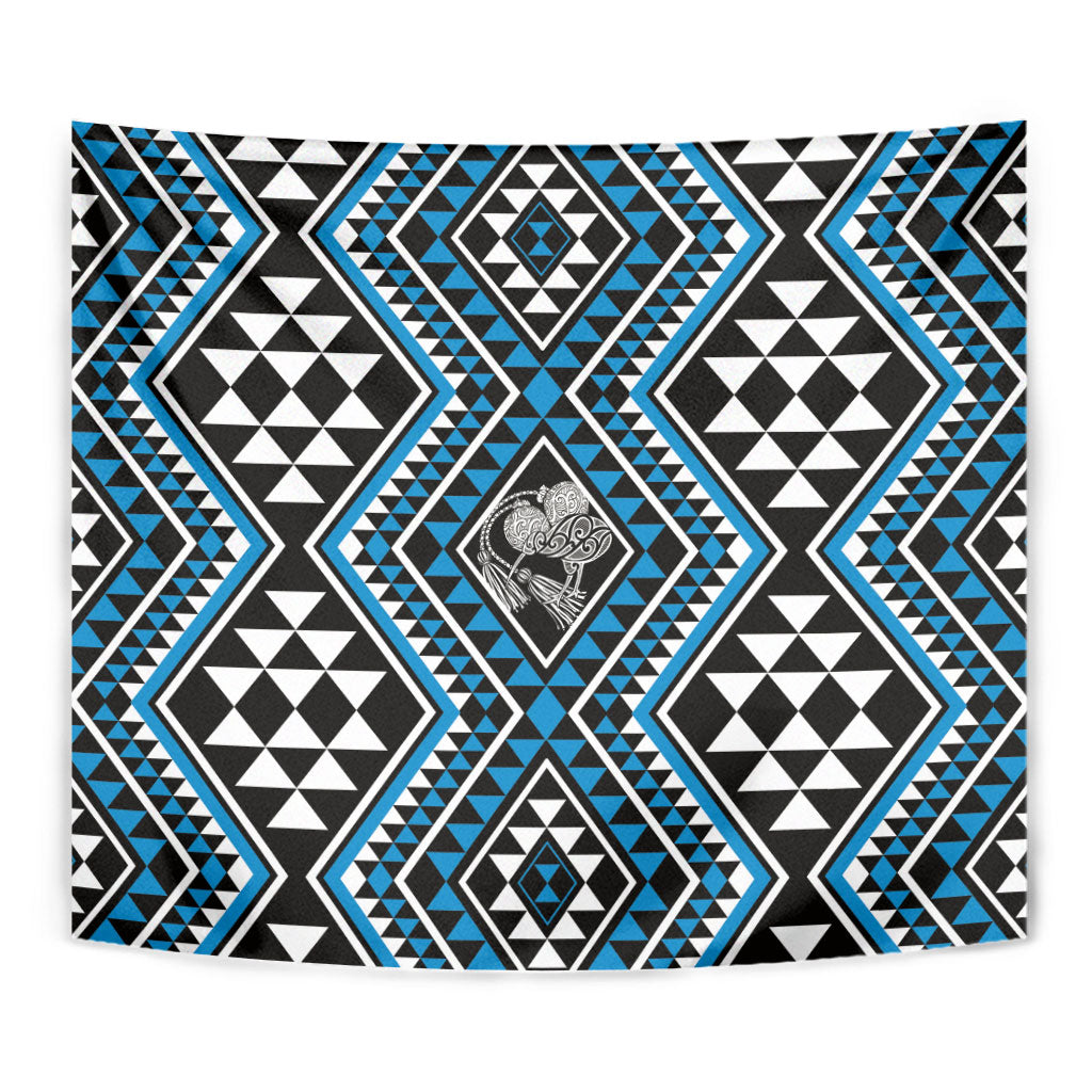 New Zealand Kikorangi Taniko Motifs Tapestry Maori Poi Dance Costume Inspired