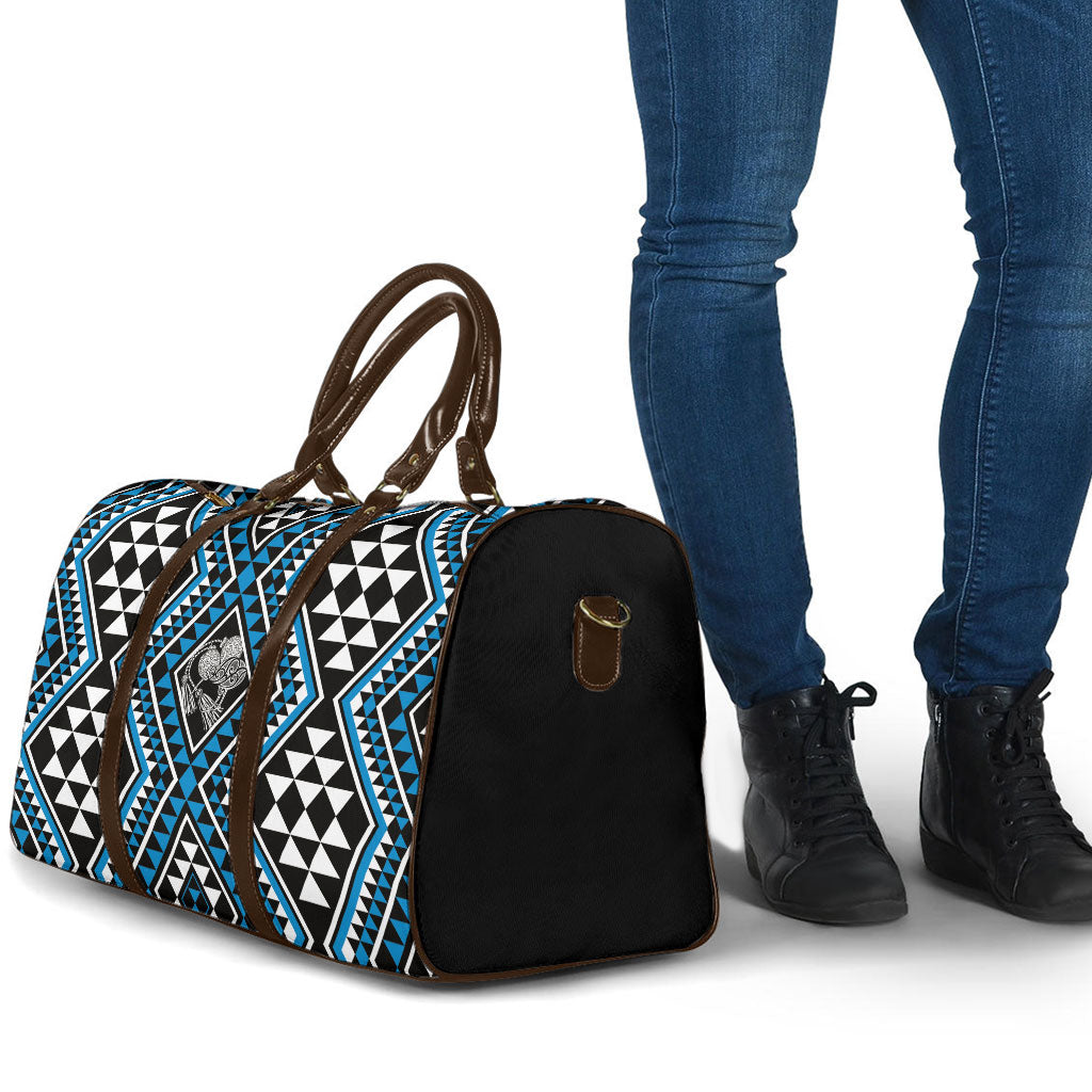 New Zealand Kikorangi Taniko Motifs Travel Bag Maori Poi Dance Costume Inspired