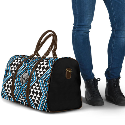 New Zealand Kikorangi Taniko Motifs Travel Bag Maori Poi Dance Costume Inspired