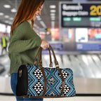 New Zealand Kikorangi Taniko Motifs Travel Bag Maori Poi Dance Costume Inspired