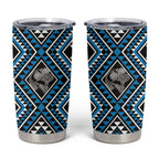 New Zealand Kikorangi Taniko Motifs Tumbler Cup Maori Poi Dance Costume Inspired