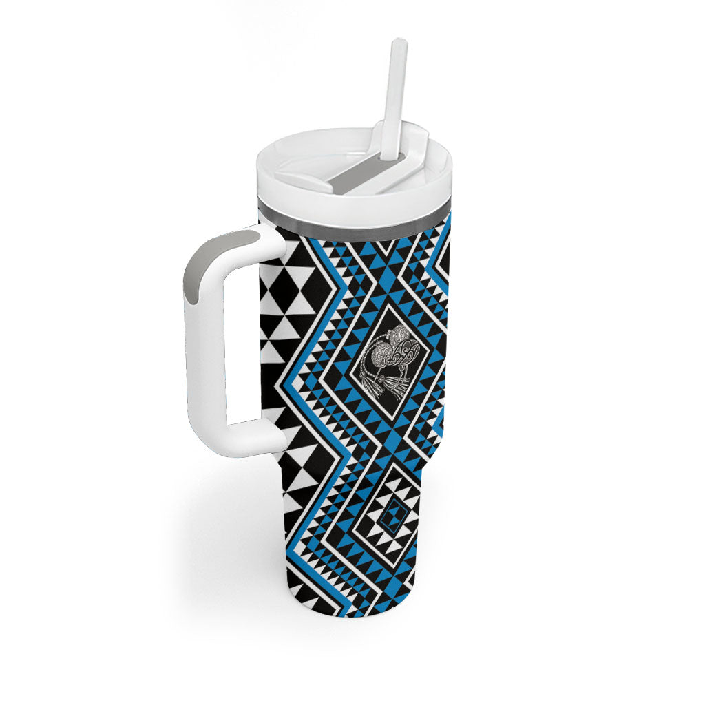 New Zealand Kikorangi Taniko Motifs Tumbler With Handle Maori Poi Dance Costume Inspired