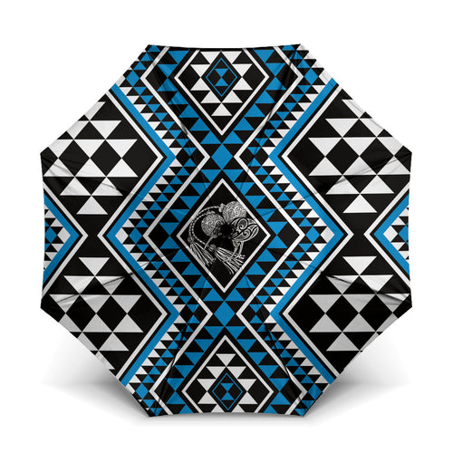 New Zealand Kikorangi Taniko Motifs Umbrella Maori Poi Dance Costume Inspired