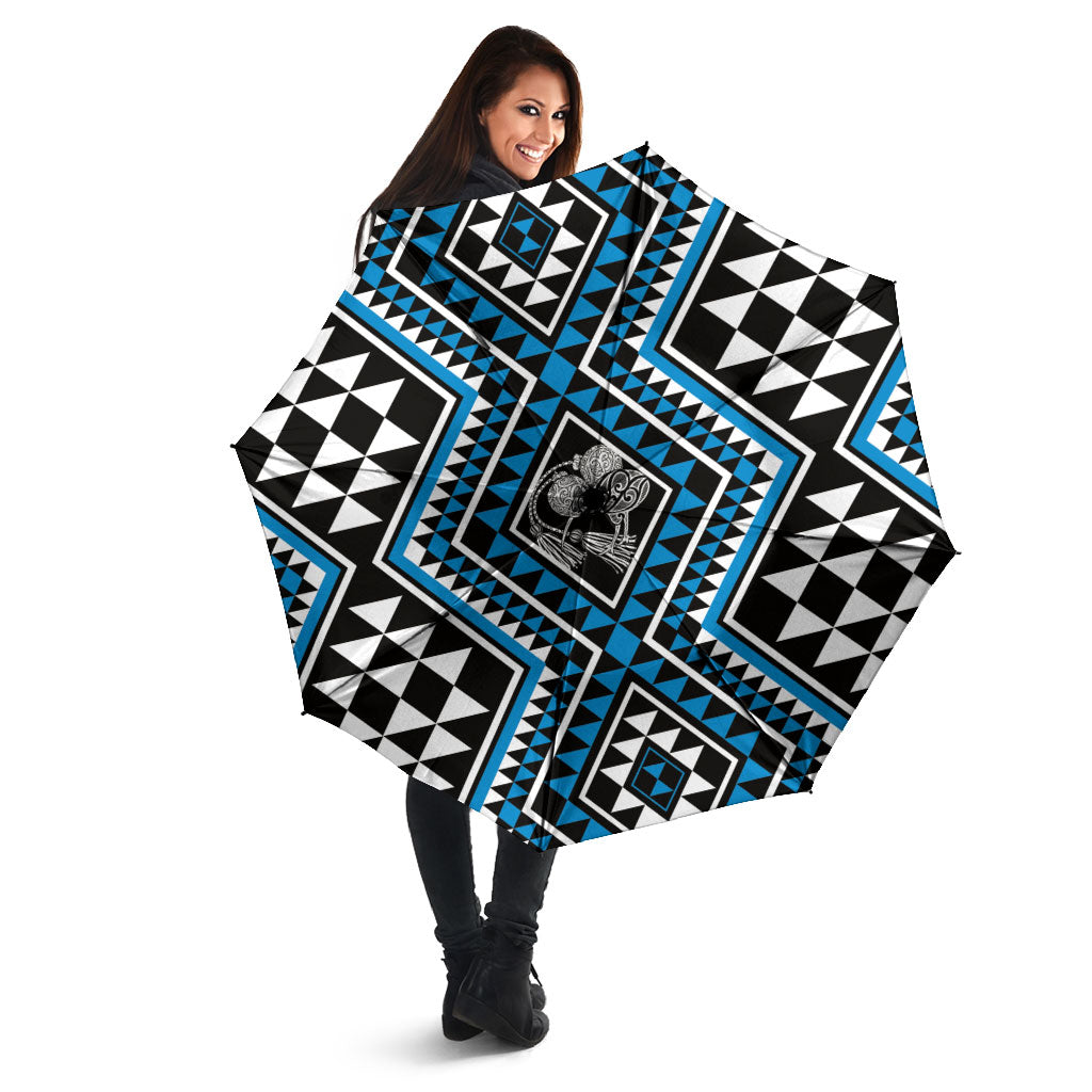 New Zealand Kikorangi Taniko Motifs Umbrella Maori Poi Dance Costume Inspired