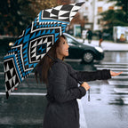 New Zealand Kikorangi Taniko Motifs Umbrella Maori Poi Dance Costume Inspired