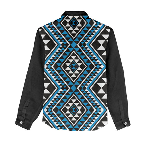 New Zealand Kikorangi Taniko Motifs Women Casual Shirt Maori Poi Dance Costume Inspired