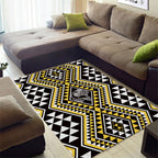 New Zealand Kowhai Taniko Motifs Area Rug Maori Poi Dance Costume Inspired