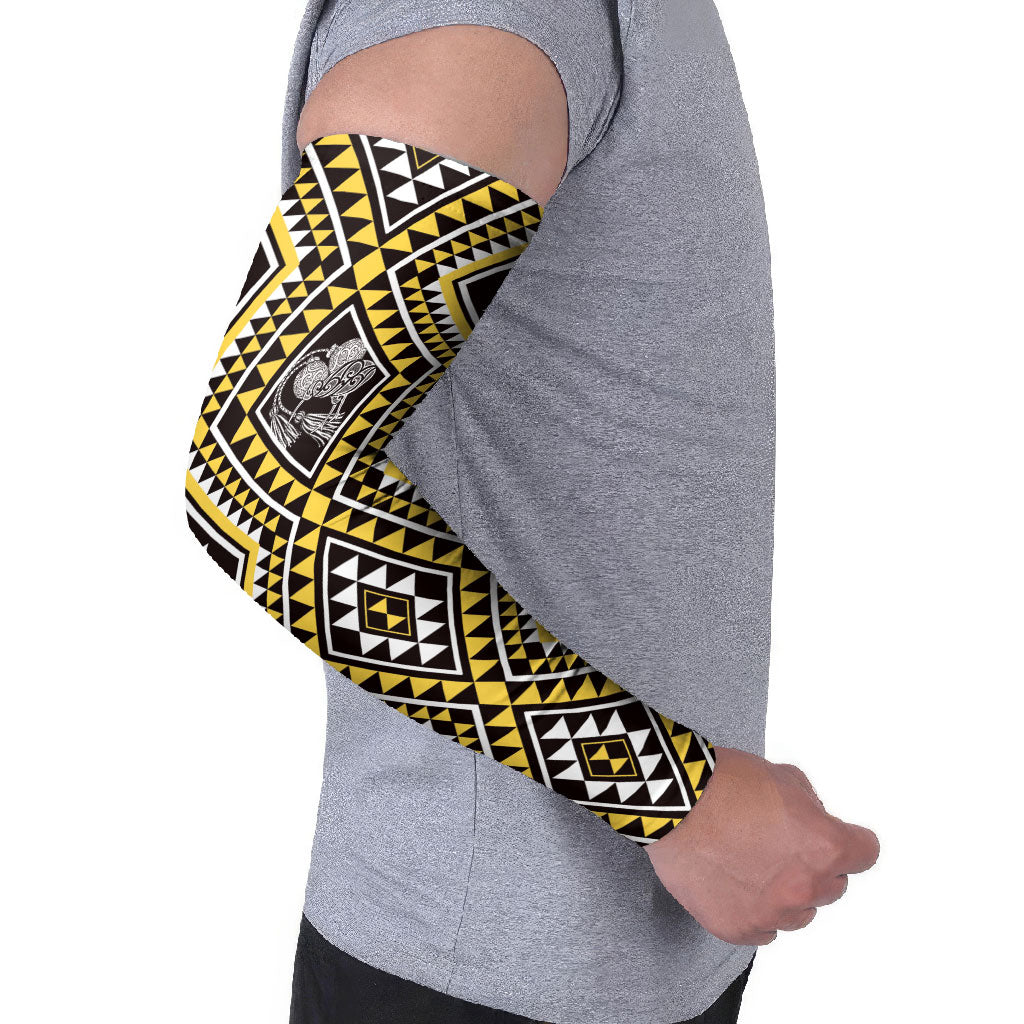 New Zealand Kowhai Taniko Motifs Arm Sleeves Maori Poi Dance Costume Inspired