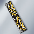 New Zealand Kowhai Taniko Motifs Auto Sun Shade Maori Poi Dance Costume Inspired