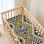 New Zealand Kowhai Taniko Motifs Baby Bed Cover Maori Poi Dance Costume Inspired
