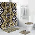 New Zealand Kowhai Taniko Motifs Bathroom Set Maori Poi Dance Costume Inspired