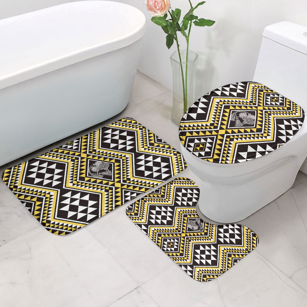 New Zealand Kowhai Taniko Motifs Bathroom Set Maori Poi Dance Costume Inspired