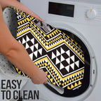New Zealand Kowhai Taniko Motifs Bathroom Set Maori Poi Dance Costume Inspired