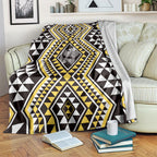 New Zealand Kowhai Taniko Motifs Blanket Maori Poi Dance Costume Inspired