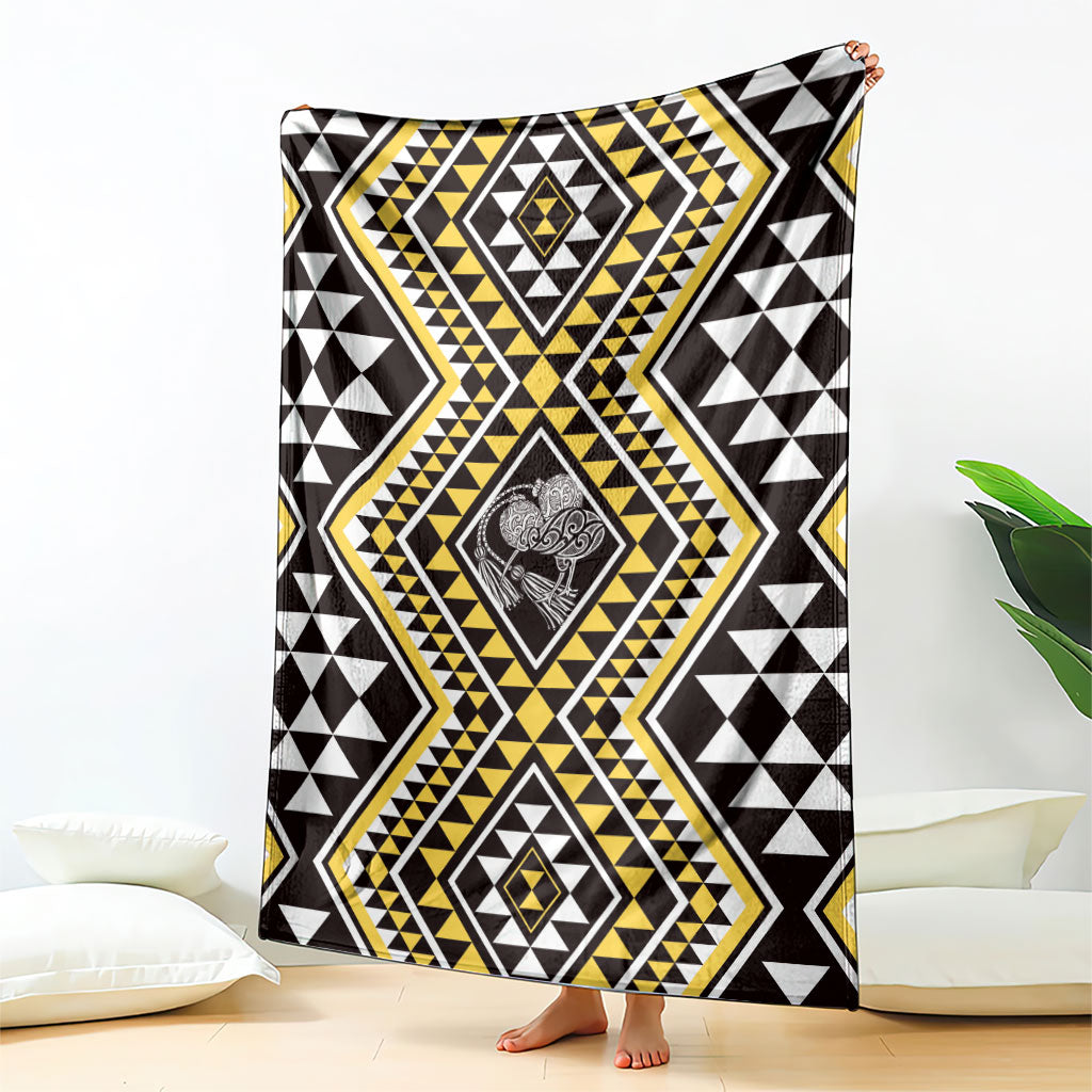 New Zealand Kowhai Taniko Motifs Blanket Maori Poi Dance Costume Inspired