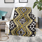 New Zealand Kowhai Taniko Motifs Blanket Maori Poi Dance Costume Inspired