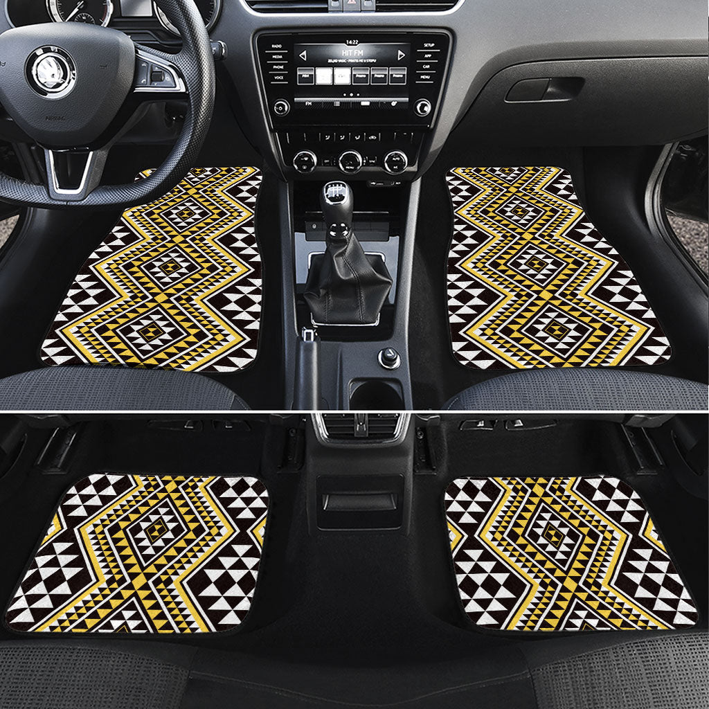 New Zealand Kowhai Taniko Motifs Car Mats Maori Poi Dance Costume Inspired