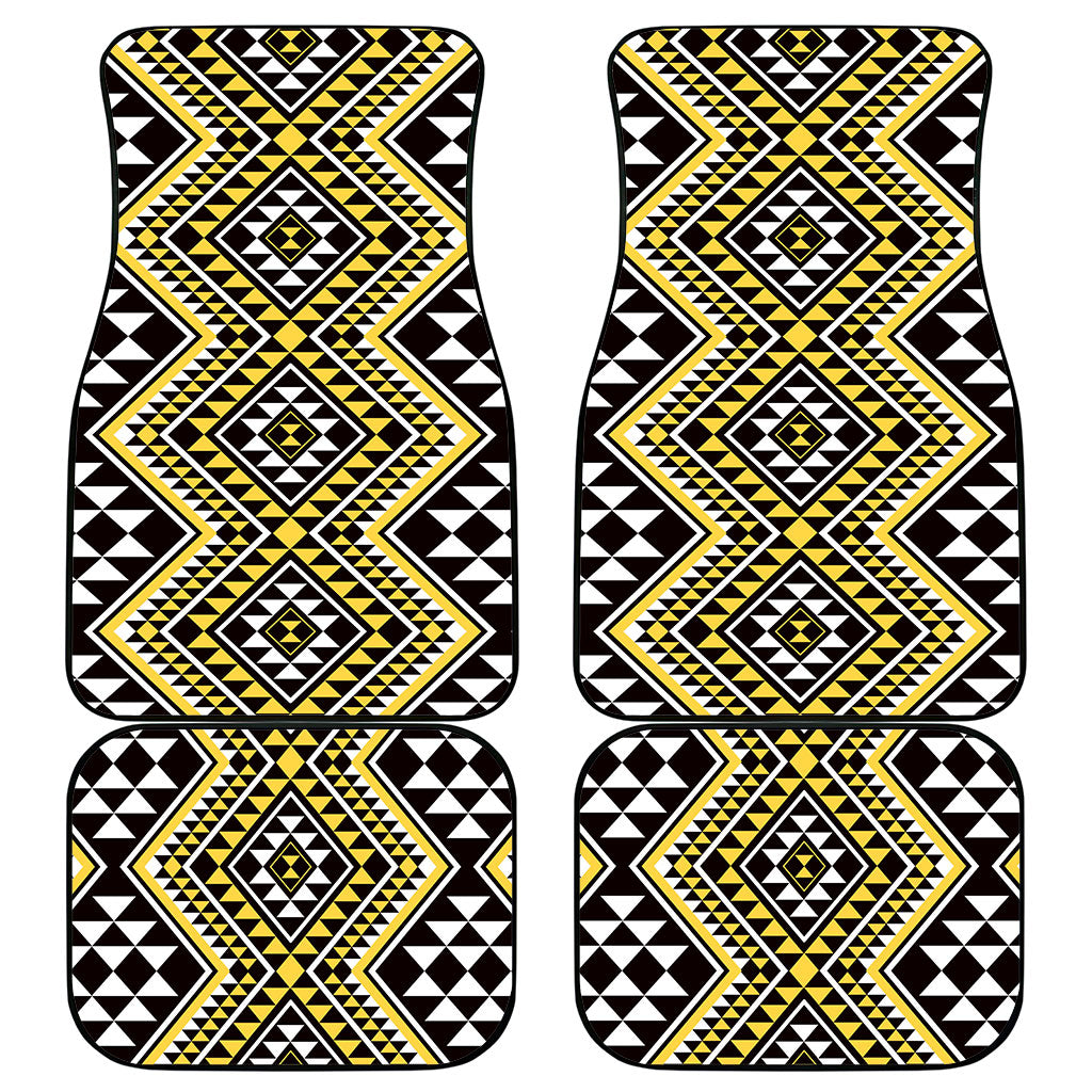 New Zealand Kowhai Taniko Motifs Car Mats Maori Poi Dance Costume Inspired