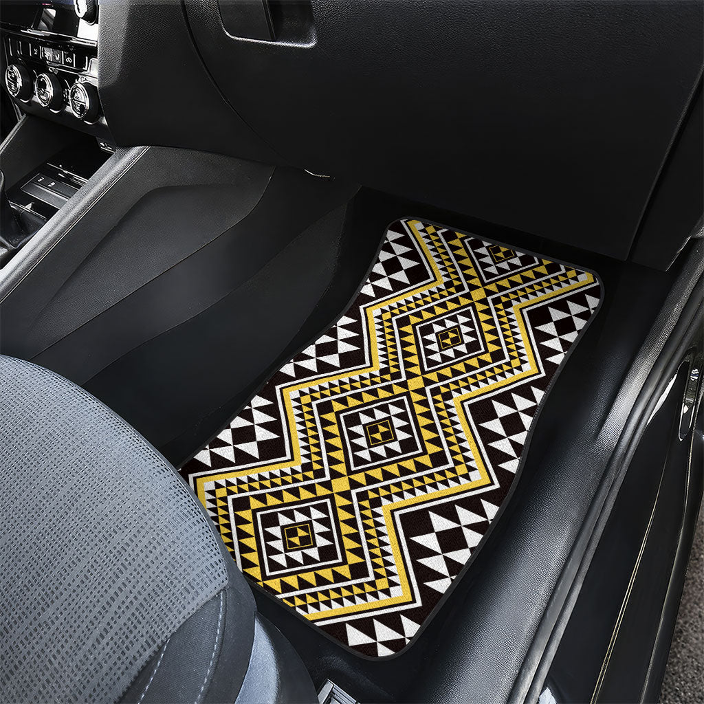 New Zealand Kowhai Taniko Motifs Car Mats Maori Poi Dance Costume Inspired