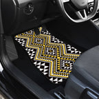 New Zealand Kowhai Taniko Motifs Car Mats Maori Poi Dance Costume Inspired