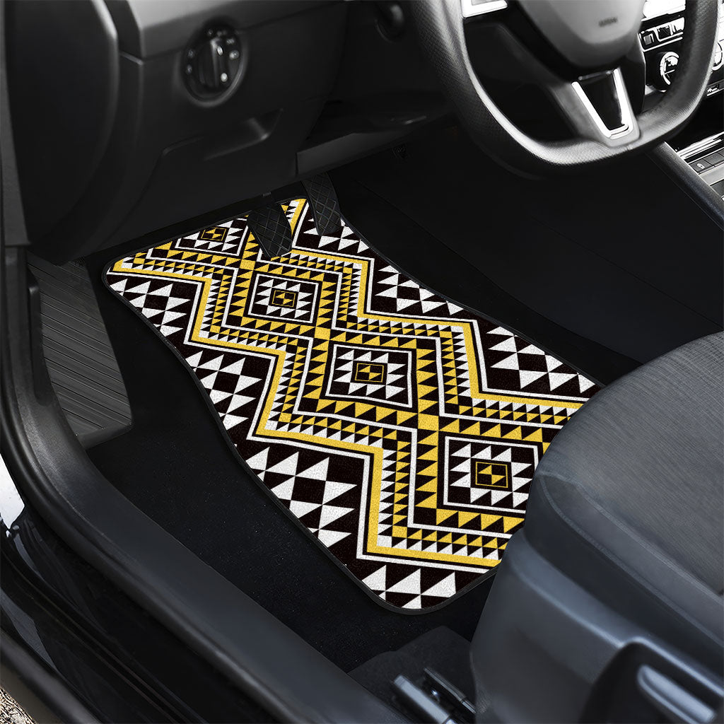 New Zealand Kowhai Taniko Motifs Car Mats Maori Poi Dance Costume Inspired