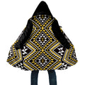 New Zealand Kowhai Taniko Motifs Cloak Maori Poi Dance Costume Inspired