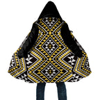 New Zealand Kowhai Taniko Motifs Cloak Maori Poi Dance Costume Inspired