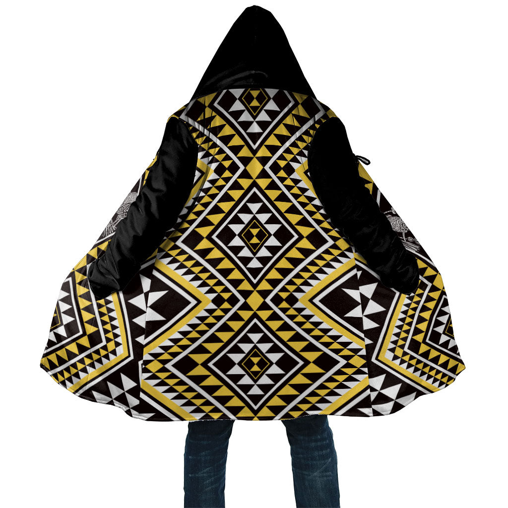 New Zealand Kowhai Taniko Motifs Cloak Maori Poi Dance Costume Inspired