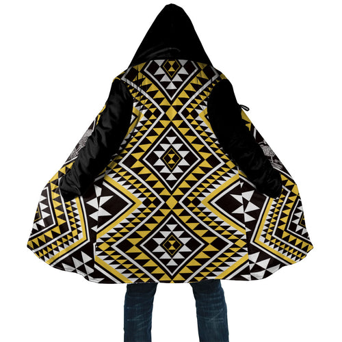 New Zealand Kowhai Taniko Motifs Cloak Maori Poi Dance Costume Inspired