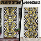 New Zealand Kowhai Taniko Motifs Door Cover Maori Poi Dance Costume Inspired