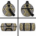 New Zealand Kowhai Taniko Motifs Duffle Bag Maori Poi Dance Costume Inspired