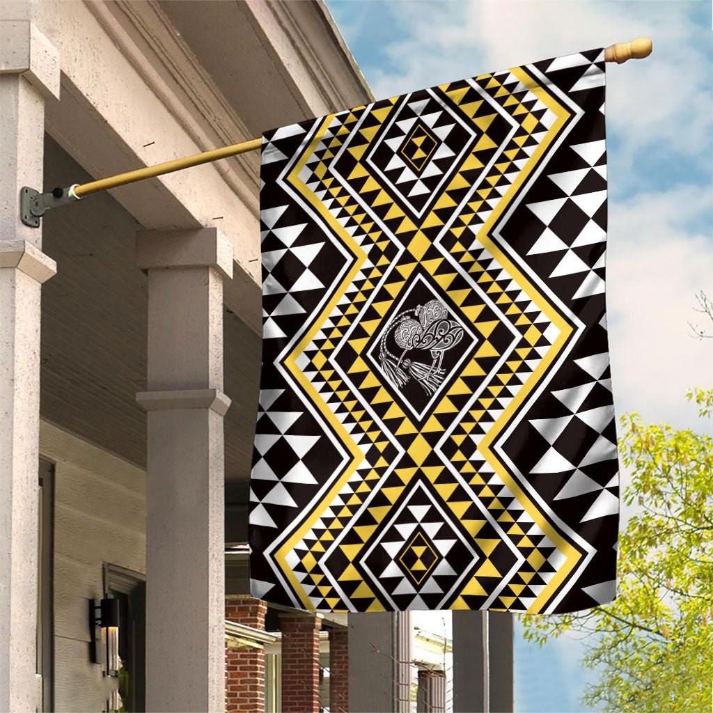 New Zealand Kowhai Taniko Motifs Garden Flag Maori Poi Dance Costume Inspired