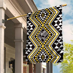 New Zealand Kowhai Taniko Motifs Garden Flag Maori Poi Dance Costume Inspired