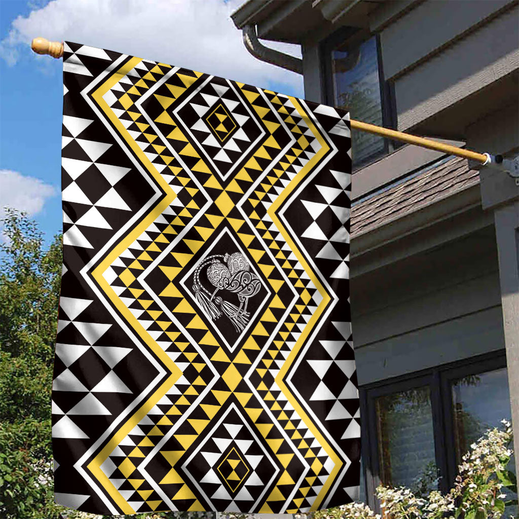 New Zealand Kowhai Taniko Motifs Garden Flag Maori Poi Dance Costume Inspired