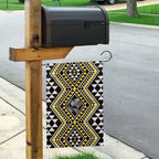 New Zealand Kowhai Taniko Motifs Garden Flag Maori Poi Dance Costume Inspired
