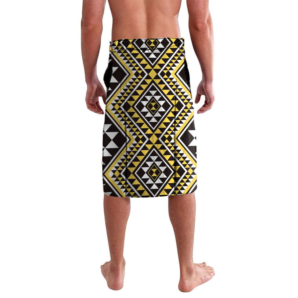 New Zealand Kowhai Taniko Motifs Lavalava Maori Poi Dance Costume Inspired