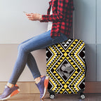 New Zealand Kowhai Taniko Motifs Luggage Cover Maori Poi Dance Costume Inspired