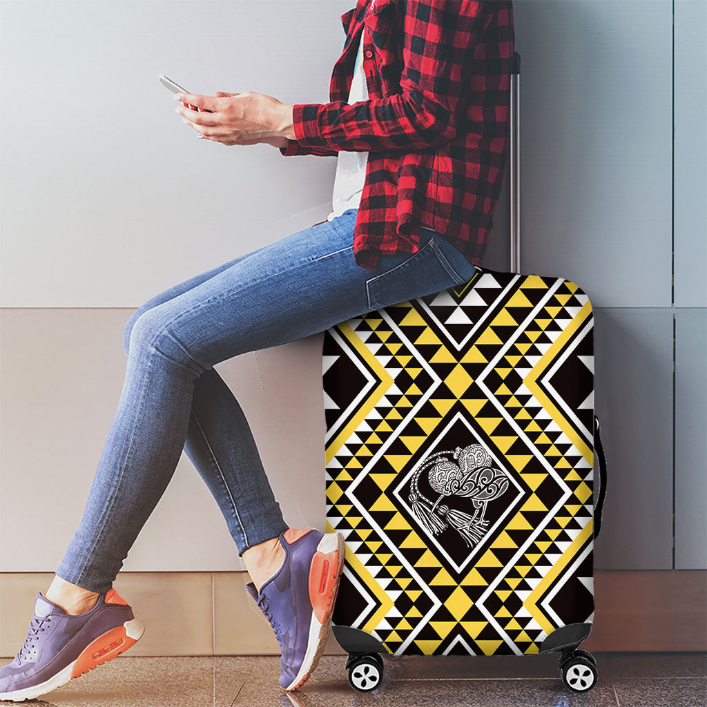 New Zealand Kowhai Taniko Motifs Luggage Cover Maori Poi Dance Costume Inspired
