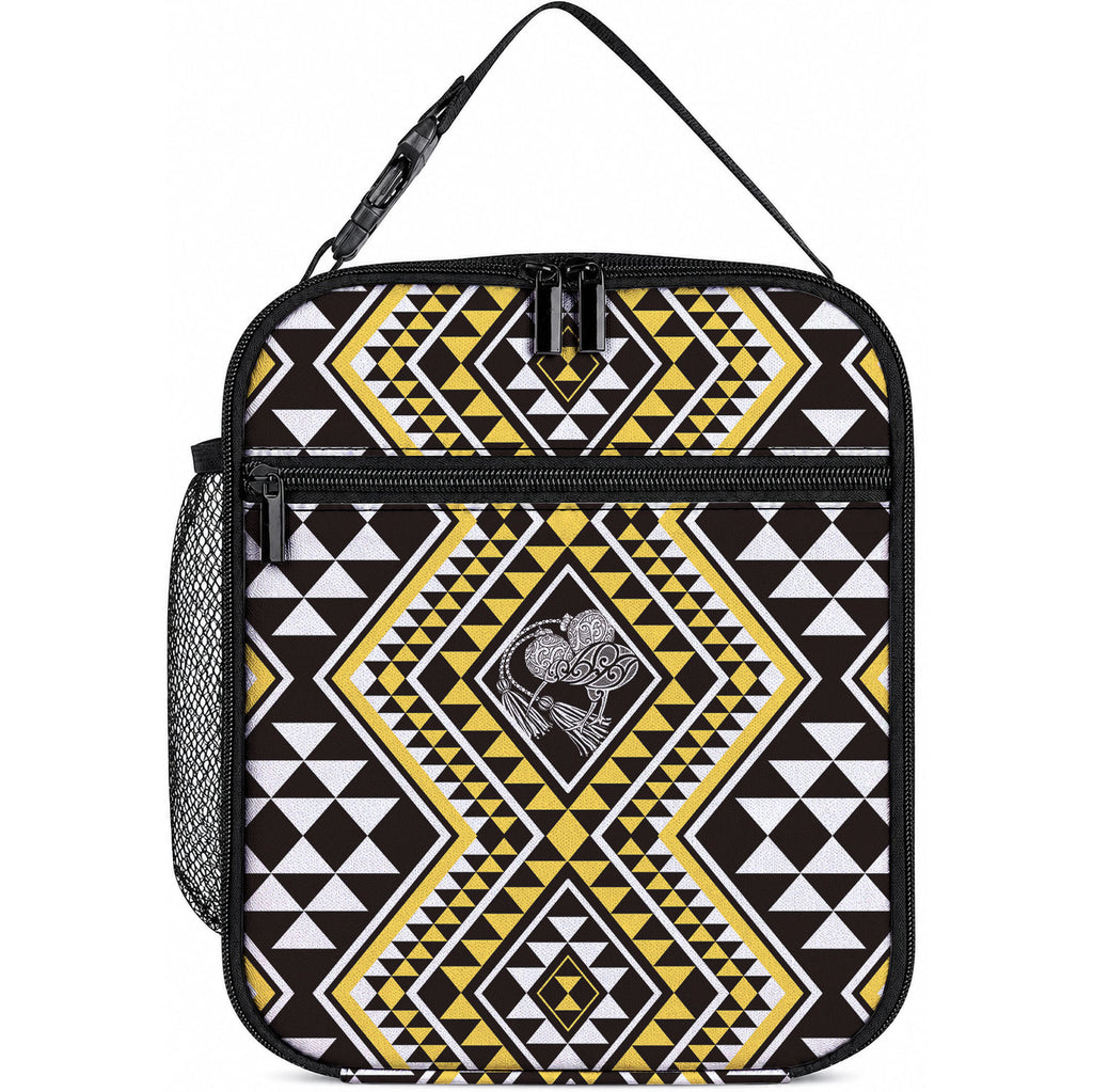 New Zealand Kowhai Taniko Motifs Lunch Bag Maori Poi Dance Costume Inspired
