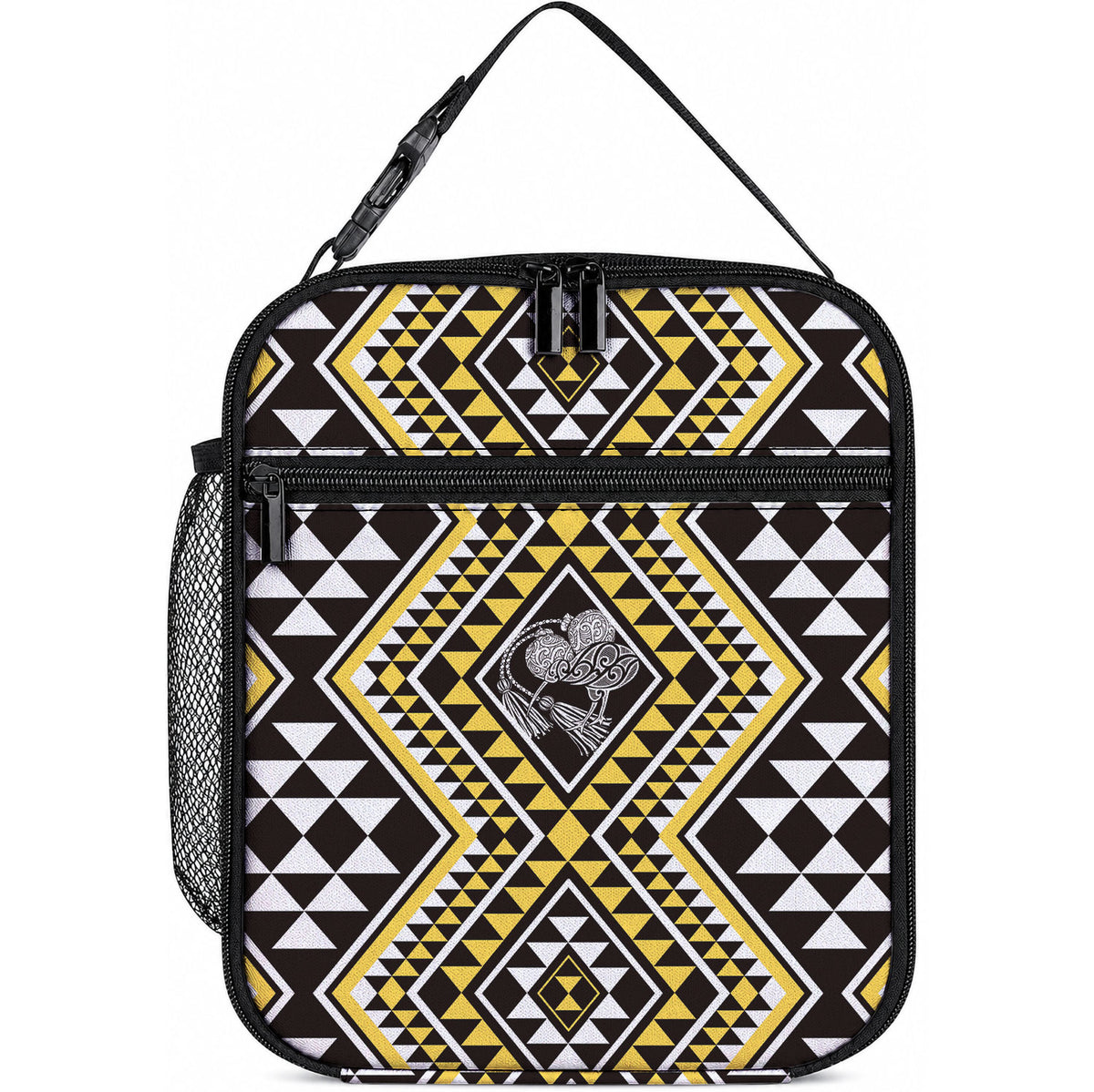 New Zealand Kowhai Taniko Motifs Lunch Bag Maori Poi Dance Costume Inspired