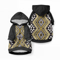 New Zealand Kowhai Taniko Motifs Pet Hoodie Maori Poi Dance Costume Inspired